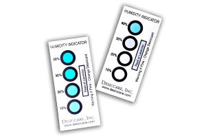 Standard 6-Spot Humidity Indicator Card, 10% 20% 30% 40% 50% 60% RH